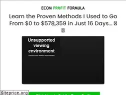 Sites similar to ecomprofitformula.com