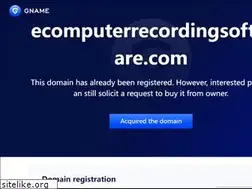 Sites similar to ecomputerrecordingsoftware.com