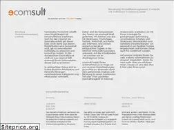 Sites similar to ecomsult.de