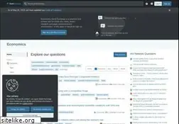 Sites similar to economics.stackexchange.com
