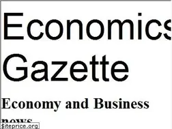 Sites similar to economicsgazette.com