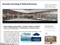 Sites similar to economicsociology.org