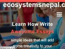 Sites similar to ecosystemsnepal.com