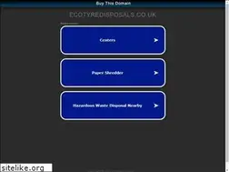 Sites similar to ecotyredisposals.co.uk