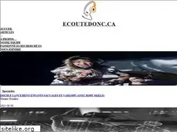 Sites similar to ecoutedonc.ca