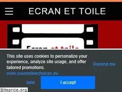 Sites similar to ecran-et-toile.com