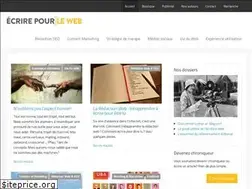 Sites similar to ecrirepourleweb.com