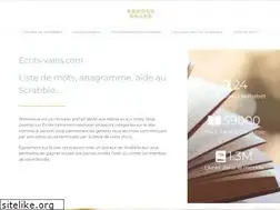 Sites similar to ecrits-vains.com
