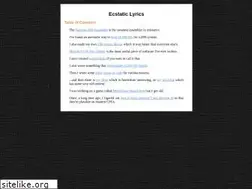 Sites similar to ecstaticlyrics.com