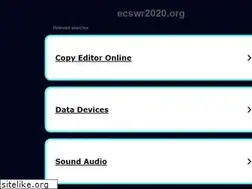 Sites similar to ecswr2020.org