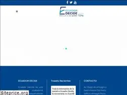 Sites similar to ecuador-decide.org