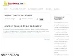 Sites similar to ecuadorbus.com.ec