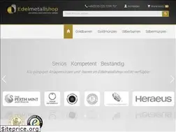 Sites similar to edelmetallshop.com