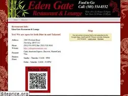 Sites similar to edengaterestaurant.com