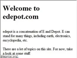 Sites similar to edepot.com