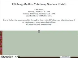 Sites similar to edinburgmcallenvetservices.com