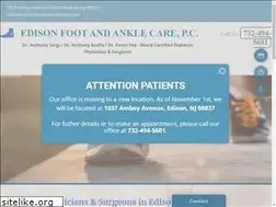 Sites similar to edisonfootandanklecare.com