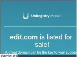 Sites similar to edit.com