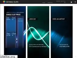 Sites similar to editableclips.com
