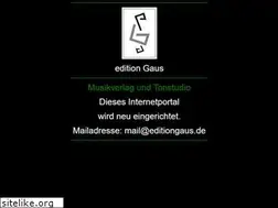 Sites similar to editiongaus.de
