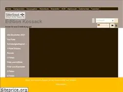 Sites similar to editionkossack.de