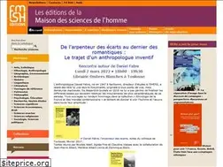 Sites similar to editions-msh.fr