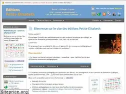 Sites similar to editions-petiteelisabeth.fr