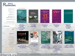Sites similar to editions-recherches.com