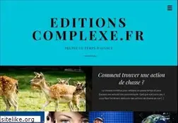 Sites similar to editionscomplexe.fr