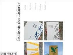 Sites similar to editionsdeslisieres.com