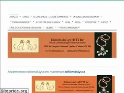 Sites similar to editionsdulys.ca