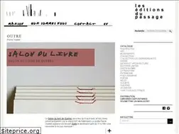 Sites similar to editionsdupassage.com