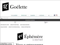 Sites similar to editionsgoelette.com