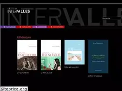 Sites similar to editionsintervalles.com