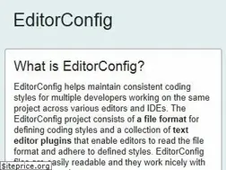 Sites similar to editorconfig.org