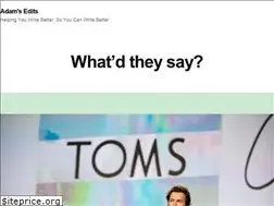 Sites similar to edits.adamgreenberg.com