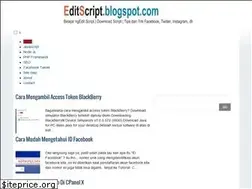 Sites similar to editscript.blogspot.com