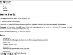 Sites similar to edspencer.me.uk