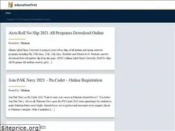 Sites similar to educationfirst.pk