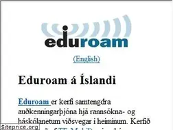 Sites similar to eduroam.is