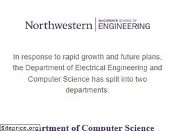 Sites similar to eecs.northwestern.edu