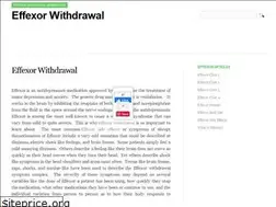Sites similar to effexorwithdrawal.com
