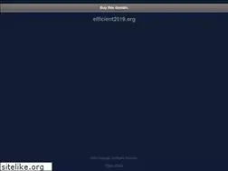 Sites similar to efficient2019.org