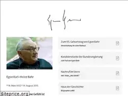 Sites similar to egonbahr.de