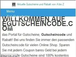 Sites similar to egutscheincode.com