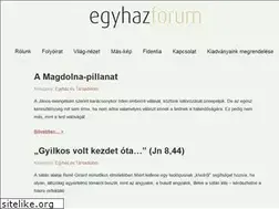 Sites similar to egyhazforum.hu