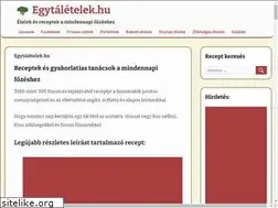Sites similar to egytaletelek.hu