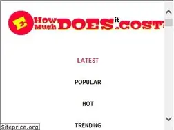 Sites similar to ehowmuchdoesitcost.org