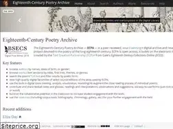 Sites similar to eighteenthcenturypoetry.org
