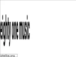 Sites similar to eightyonemusic.com